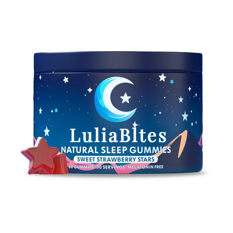 Sleep Gummies: Fall Asleep & Wake Refreshed | Natural Strawberry Stars for Restful Nights